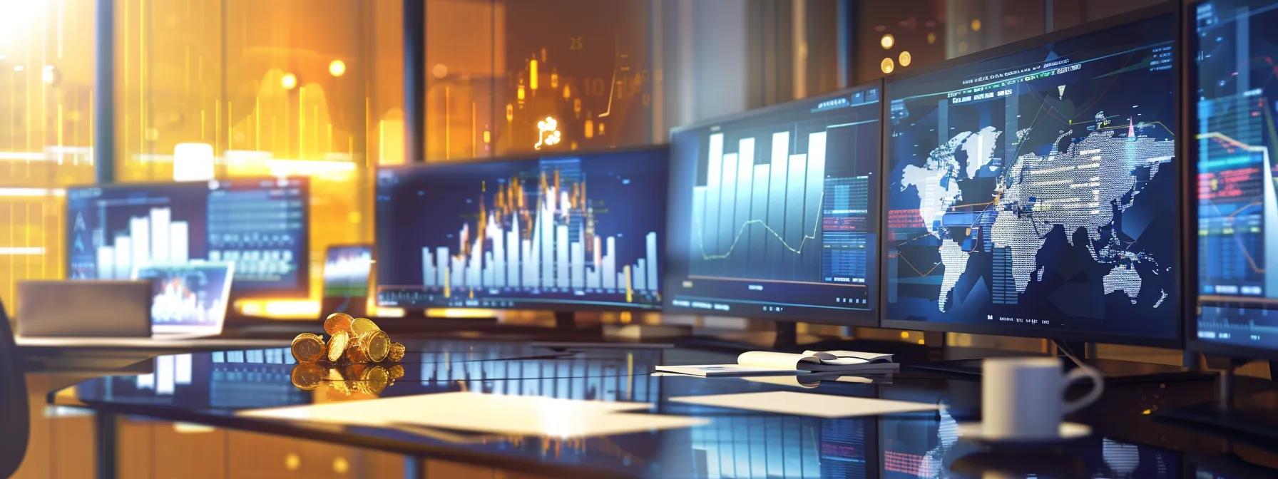 Graph illustrating gold market trends and forecasts for 2025 amidst geopolitical and economic factors.