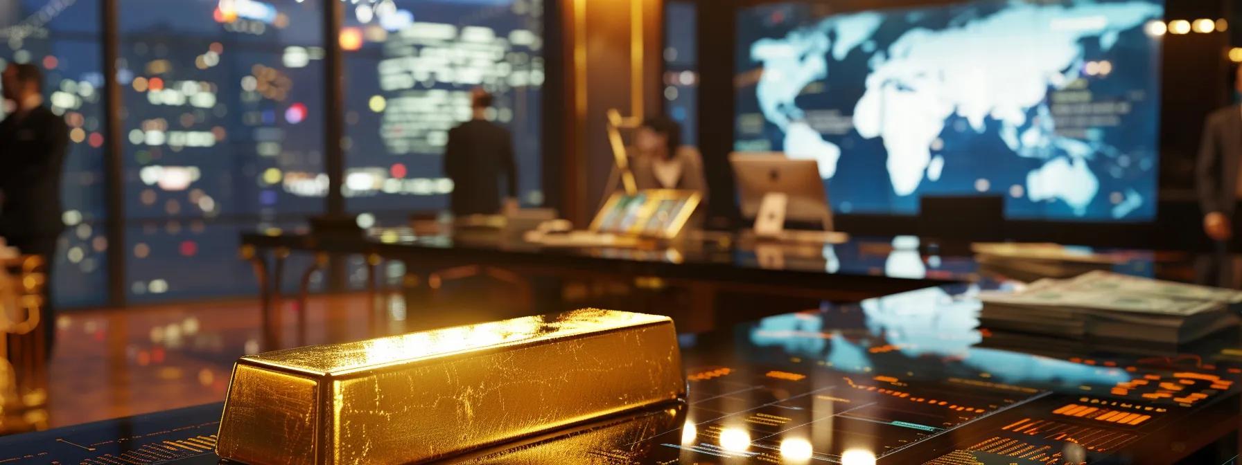 Gold bars symbolizing financial protection during economic downturns and uncertainties.