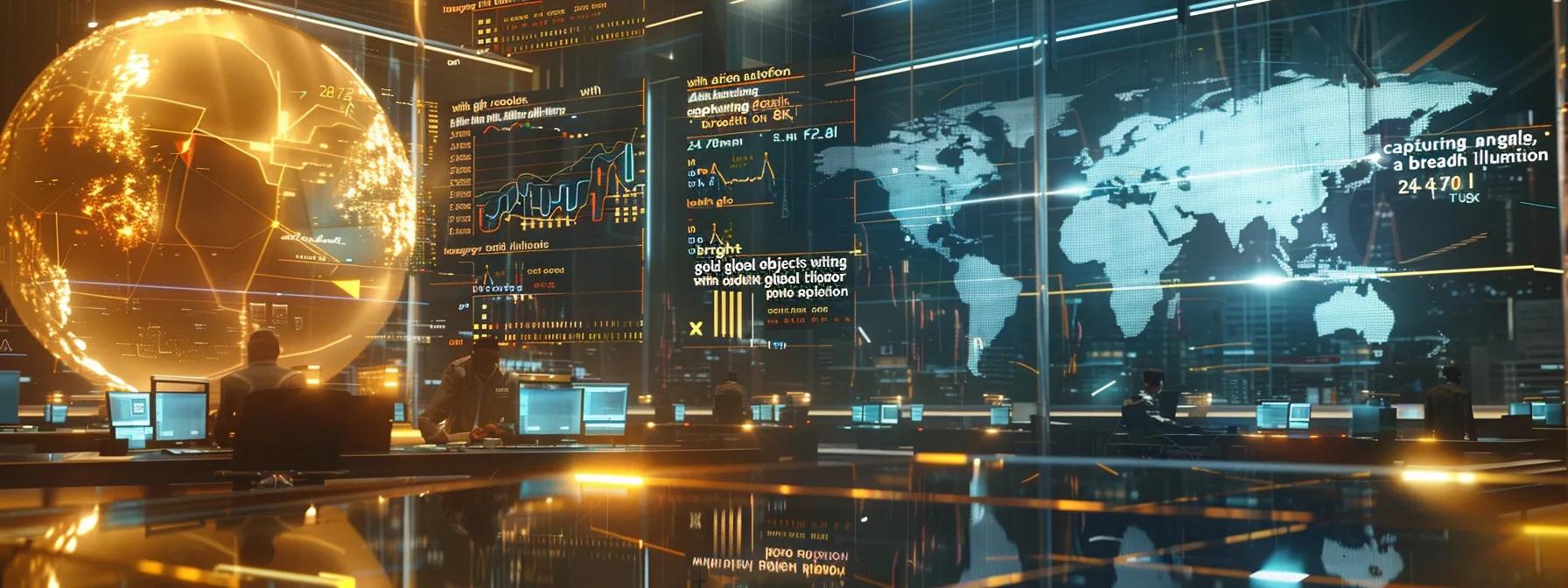 Gold bars with financial graphs illustrating economic trends and gold's safe haven position.
