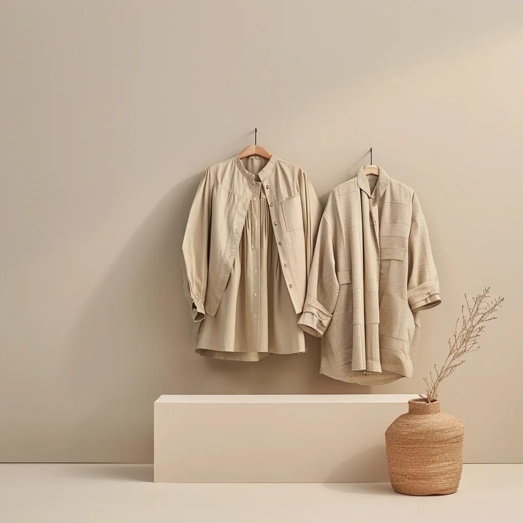 Three sustainable fashion items showcasing eco-friendly materials from top brands